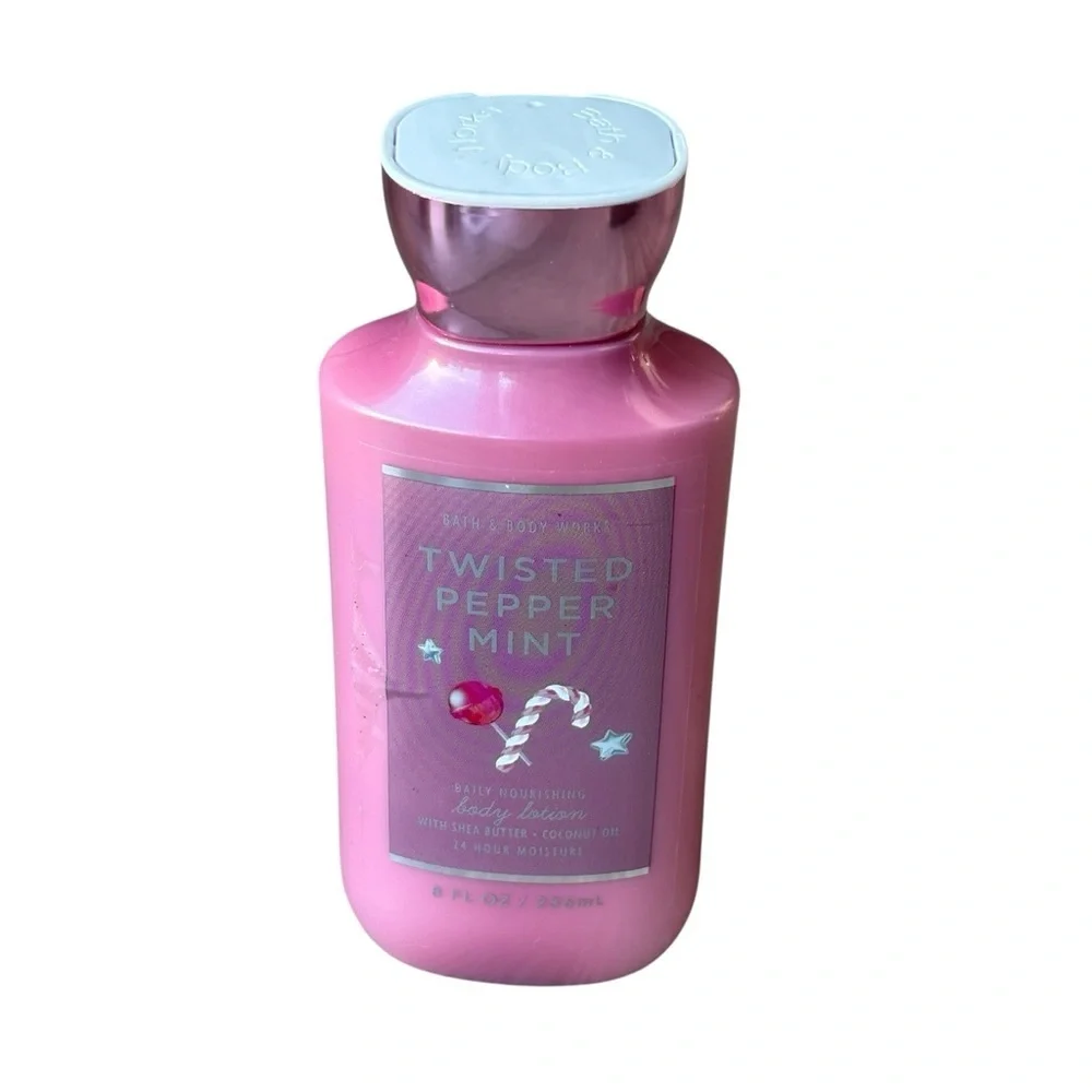 Bath & Body Works Twisted Peppermint Body Lotion 8 oz (B)